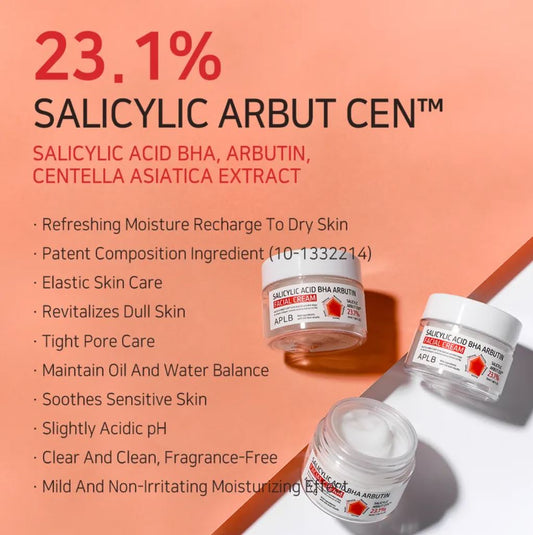 APLB-SALICYLIC ACID BHA ARBUTIN FACIAL CREAM 55ML