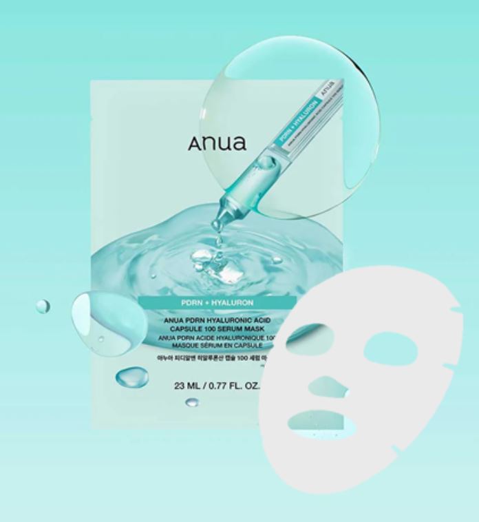 ANUA-PDRN HYALURONIC ACID CAPSULE 100 SERUM MASK