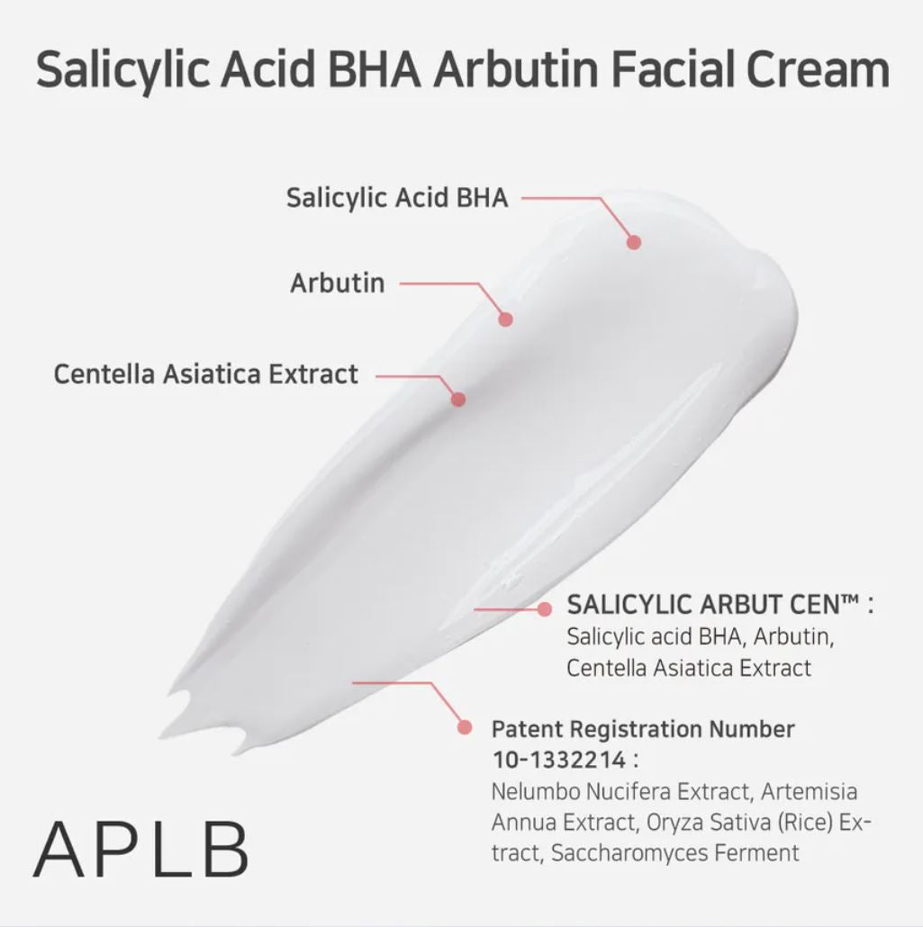 APLB-SALICYLIC ACID BHA ARBUTIN FACIAL CREAM 55ML
