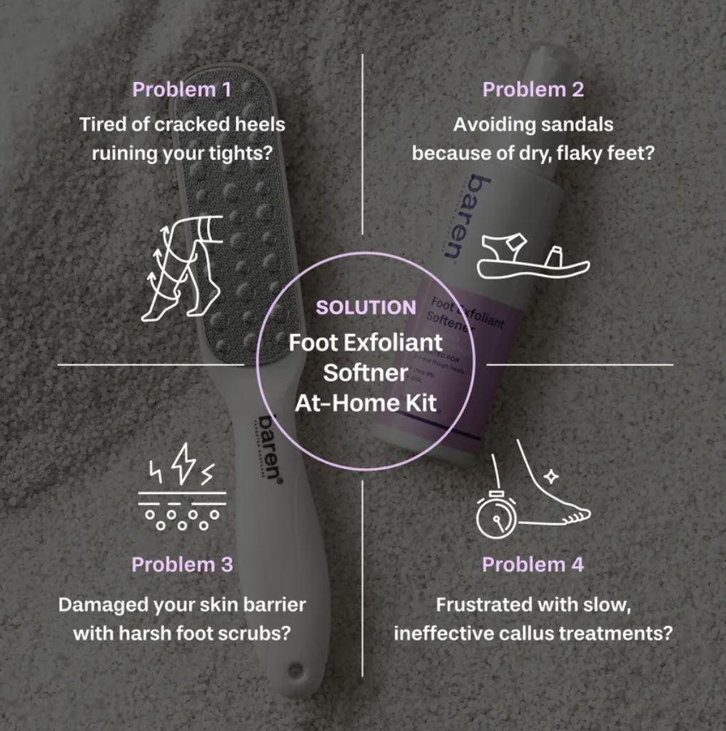 BAREN-FOOT SOFTENER AT-HOME KIT