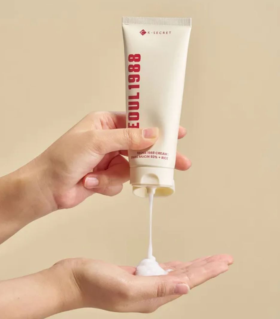 KSECRET-SEOUL 1988 CREAM  SNAIL MUCIN 93% + RICE 100ML