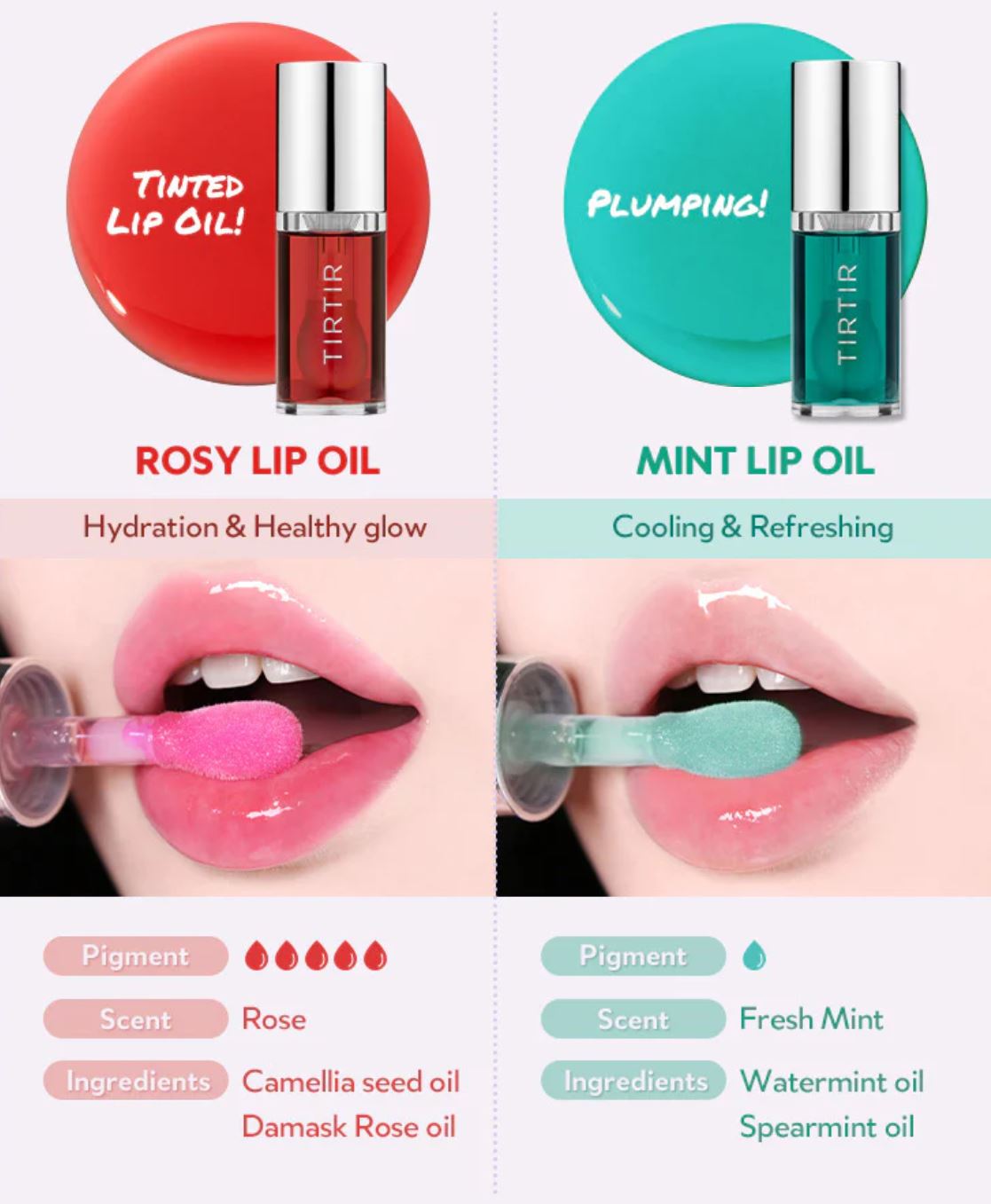 TIRTIR-MY GLOW  MINT LIP OIL 5.7ML